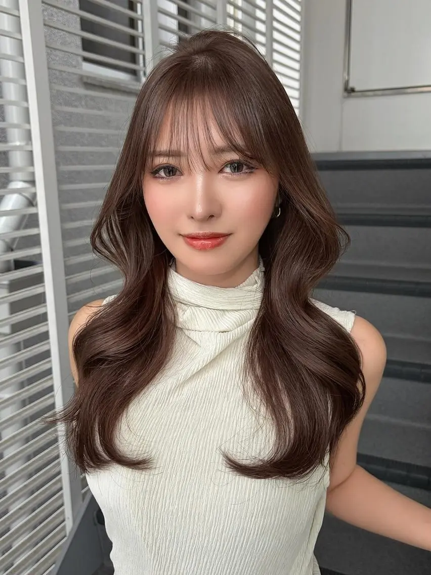 ロング ショートボブ ボブ ヨシンモリ 韓国風ヘア レイヤーカット レイヤー/髪質改善 /Senne竹下のヘアスタイル
