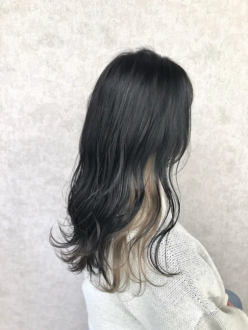 ロング カラー ベージュカラー グレージュ アイスグレージュ インナーカラー ホワイトベージュ カット ヘアカラー トリートメント ショート、韓国メンズ ヘアのかつらぎのヘアスタイル