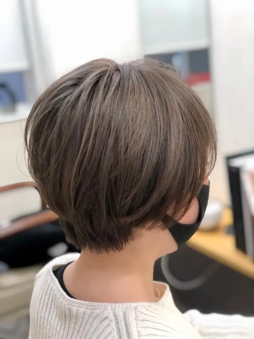 ショート ハンサムショート ショートヘア カット トリートメント H by Real meのヘアスタイル