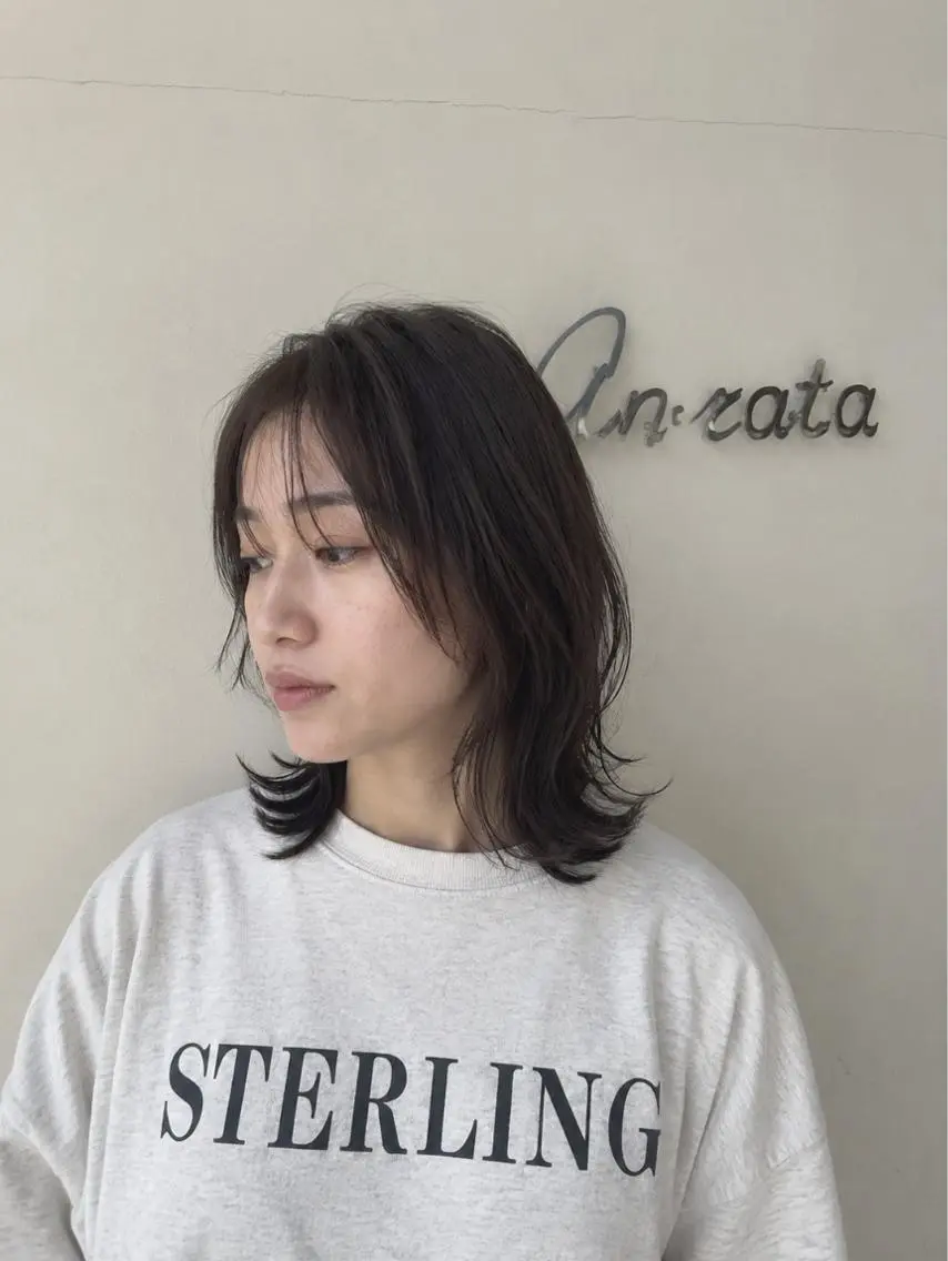 ミディアム カット ヘアカラー an・rata/ プチプラ/和歌山市駅のヘアスタイル