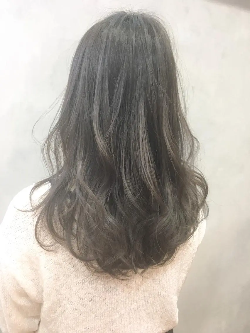 セミロング カラー 透明感カラー 中田 敏明のヘアスタイル