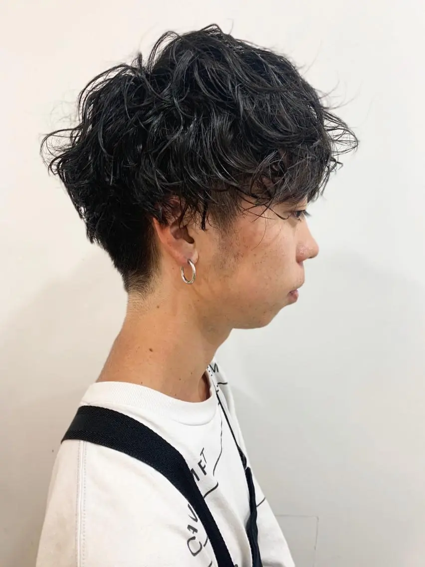 ショート カラー パーマ ヘアアレンジ メンズ メンズスタイル ly本厚木のヘアスタイル
