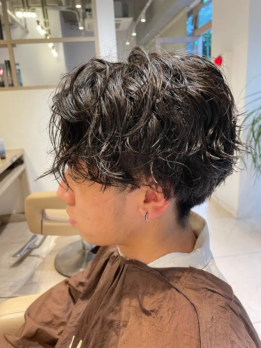 パーマ カット パーマ Men’s特化👑 鈴木大翔のヘアスタイル