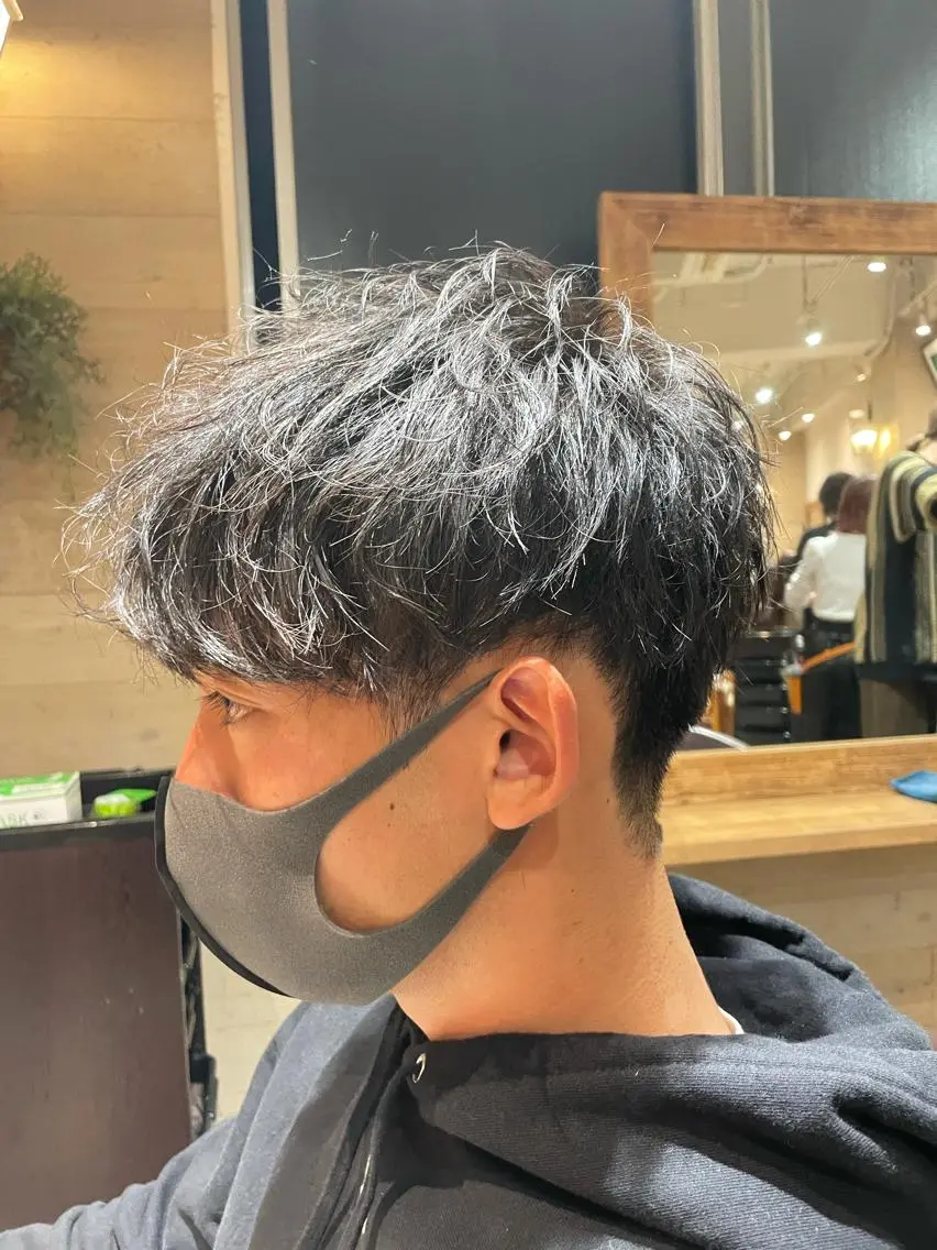 メンズ カット ヘッドスパ 優真/難波で 1番パーマが上手いのヘアスタイル