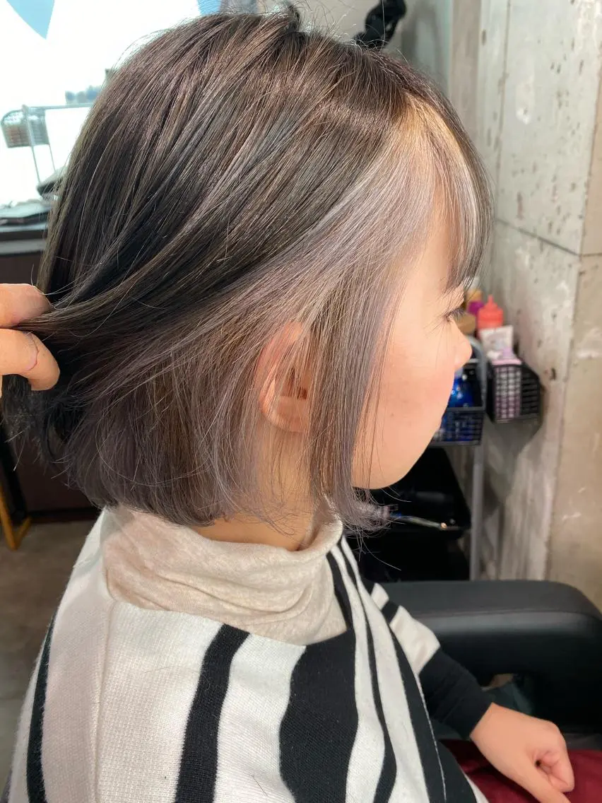 ショート カラー ヘアアレンジ ブリーチ グラデーションカラー ハイライトカラー インナーカラー ハイライト 当日予約⭕️ JUNYAのヘアスタイル