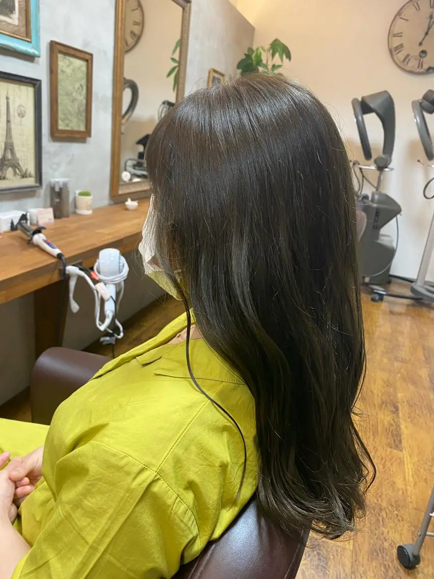 カラー ブリーチ ブリーチなしカラー オリーブカラー メンズ専門美容師 RIOのヘアスタイル