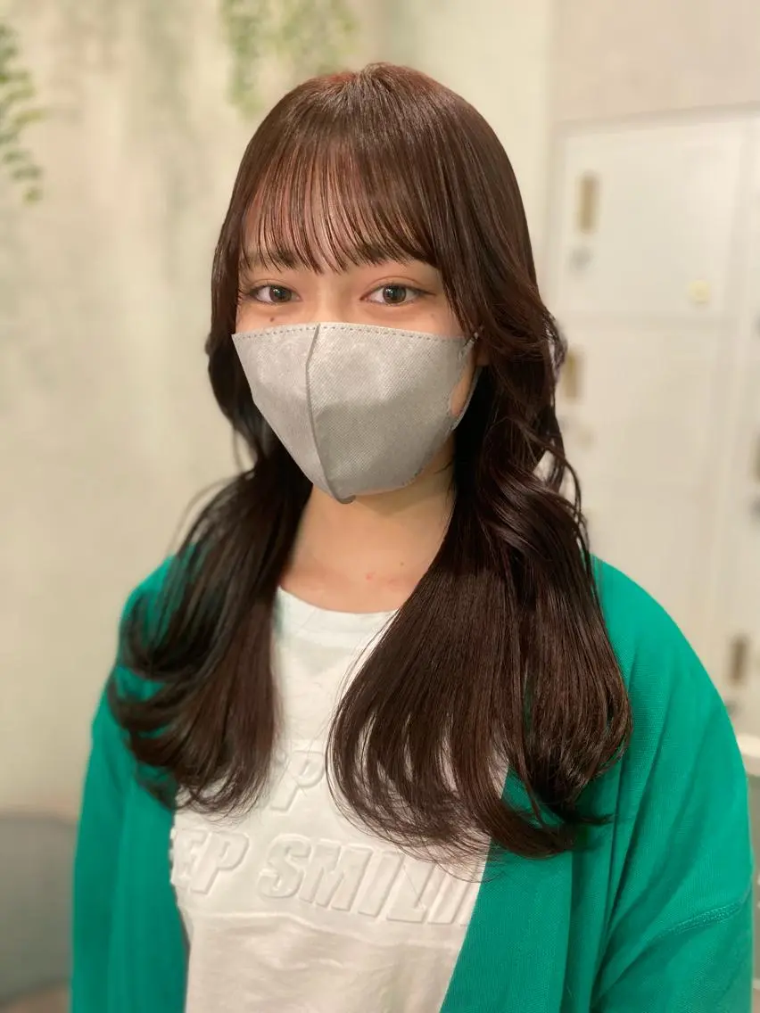 セミロング カラー ヘアカラー トリートメント 永井 亮のヘアスタイル