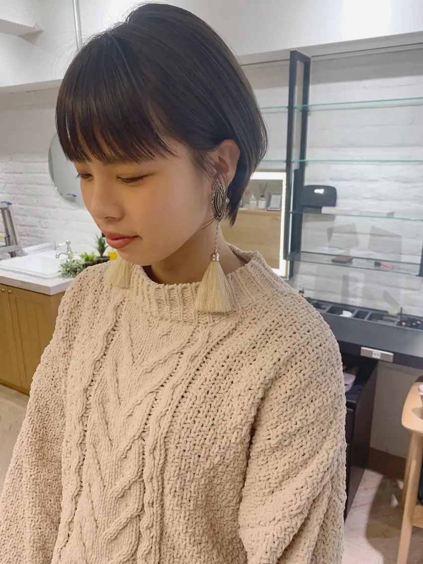 ショート ハンサムショート 丸みショート ショートヘア レイヤーカット 鈴木駿介のヘアスタイル