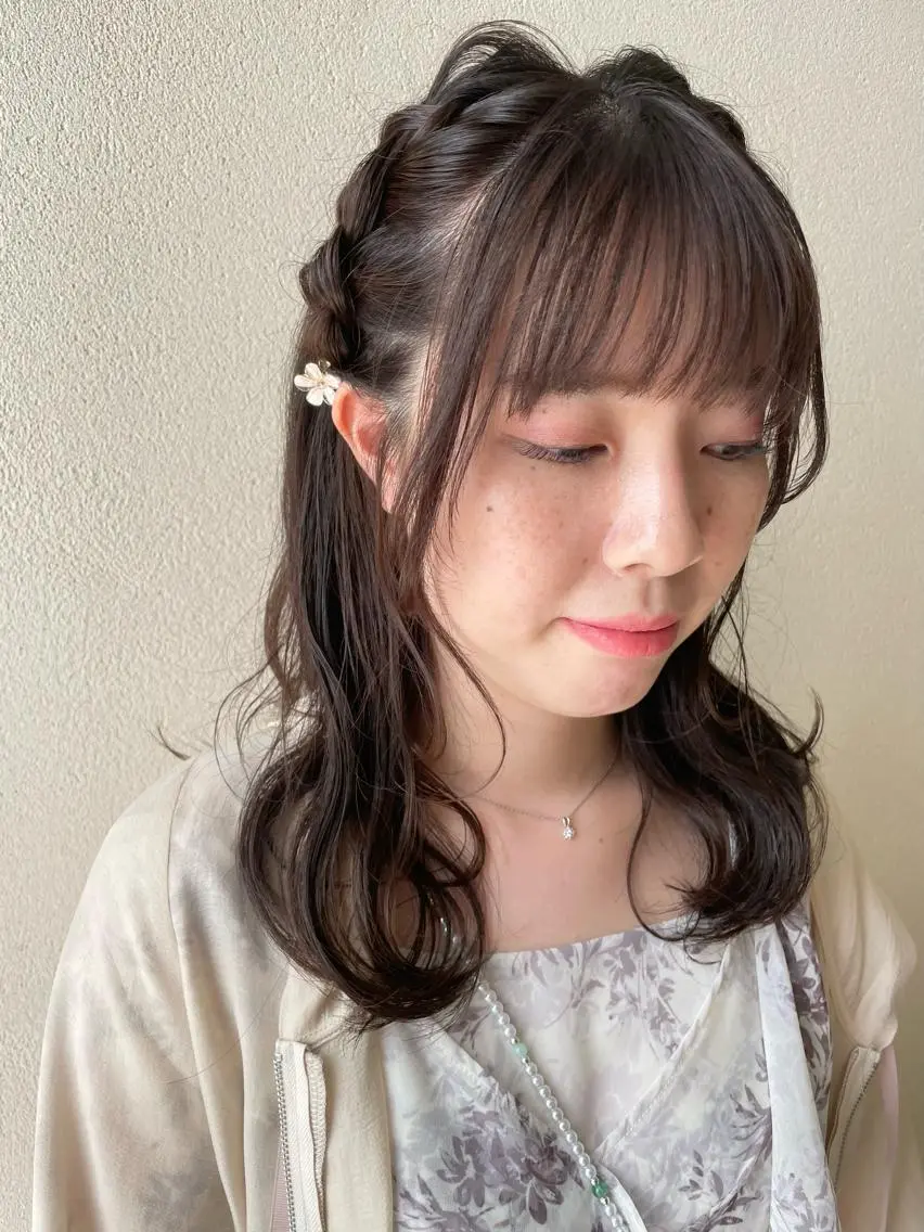 ロング ヘアアレンジ ヘアセット 沢田 瞳のヘアスタイル