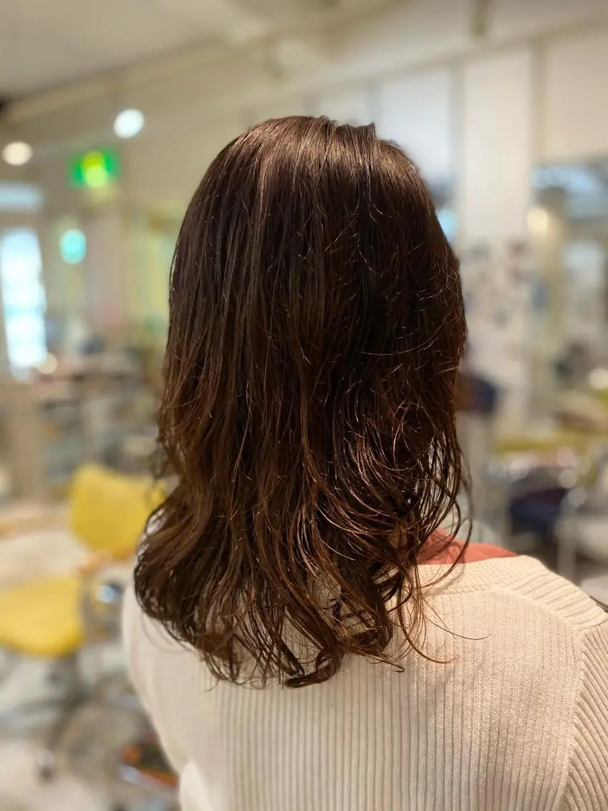 セミロング パーマ 黒川 奨のヘアスタイル