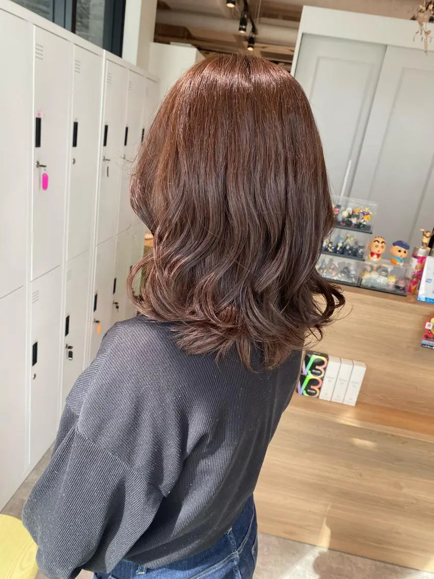 ミディアム カラー ブラウンカラー ヘアカラー オスズ 🎀´-のヘアスタイル