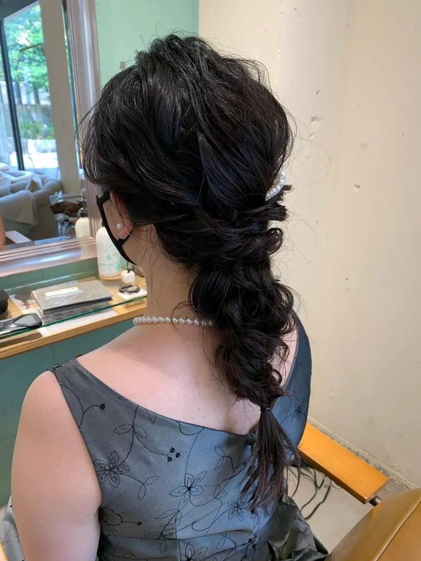 セミロング ヘアアレンジ 💖クボ モモ💖のヘアスタイル