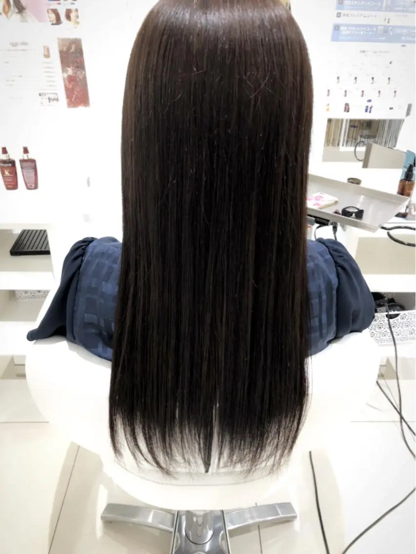 ロング カット ヘアカラー トリートメント 上田 篤史のヘアスタイル