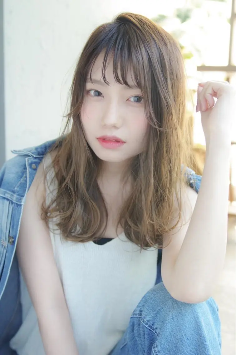セミロング カラー hatena えりかのヘアスタイル