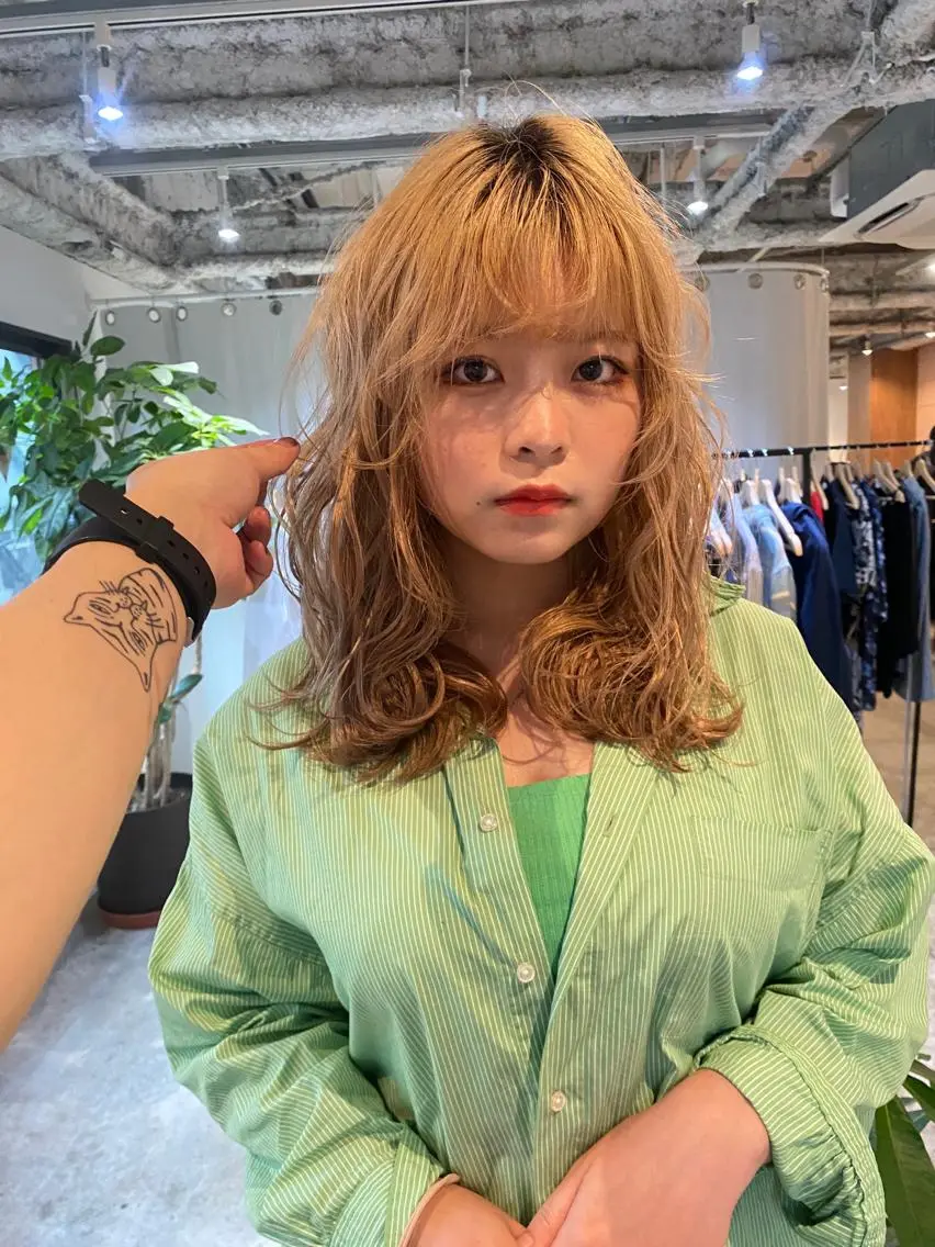セミロング ♡レイヤーカット れお♡のヘアスタイル