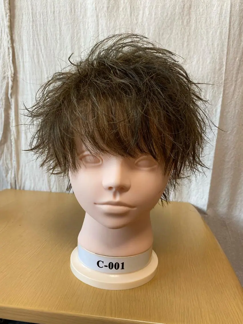ショート カラー パーマ ヘアアレンジ メンズ メンズウルフカット ショートヘア ウルフカット メンズ特化 美容師かずまのヘアスタイル