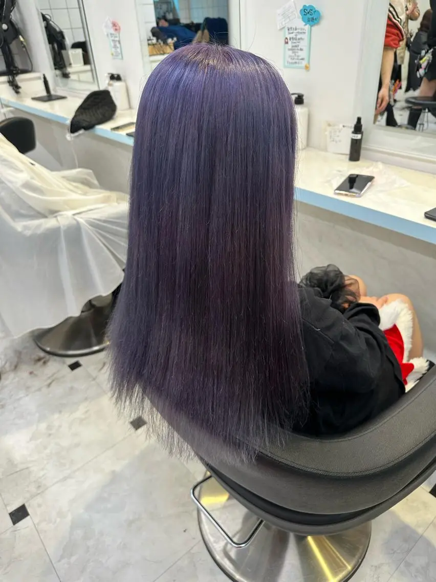 ロング カラー ヘアカラー トリートメント ヘアセット 🪄池袋ハイトーン 🪄ブリーチカラーのヘアスタイル