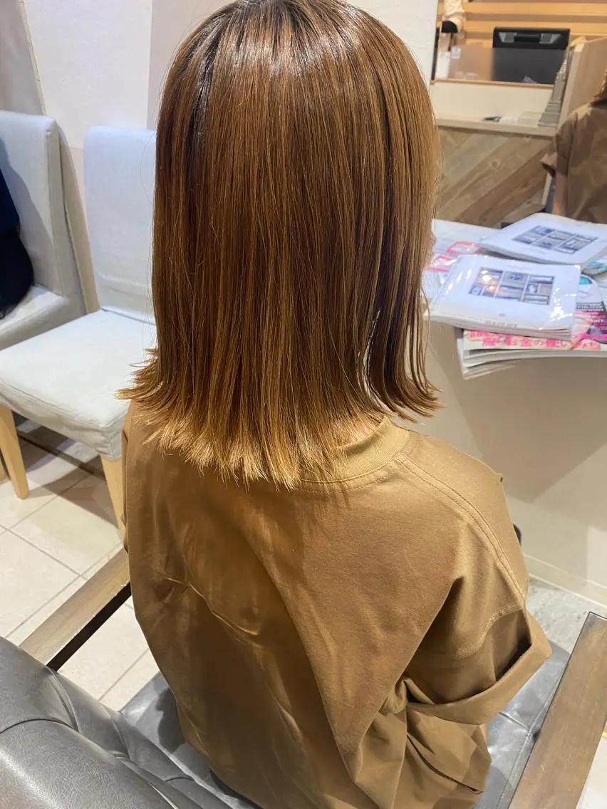ミディアム jill by gisel＿のヘアスタイル
