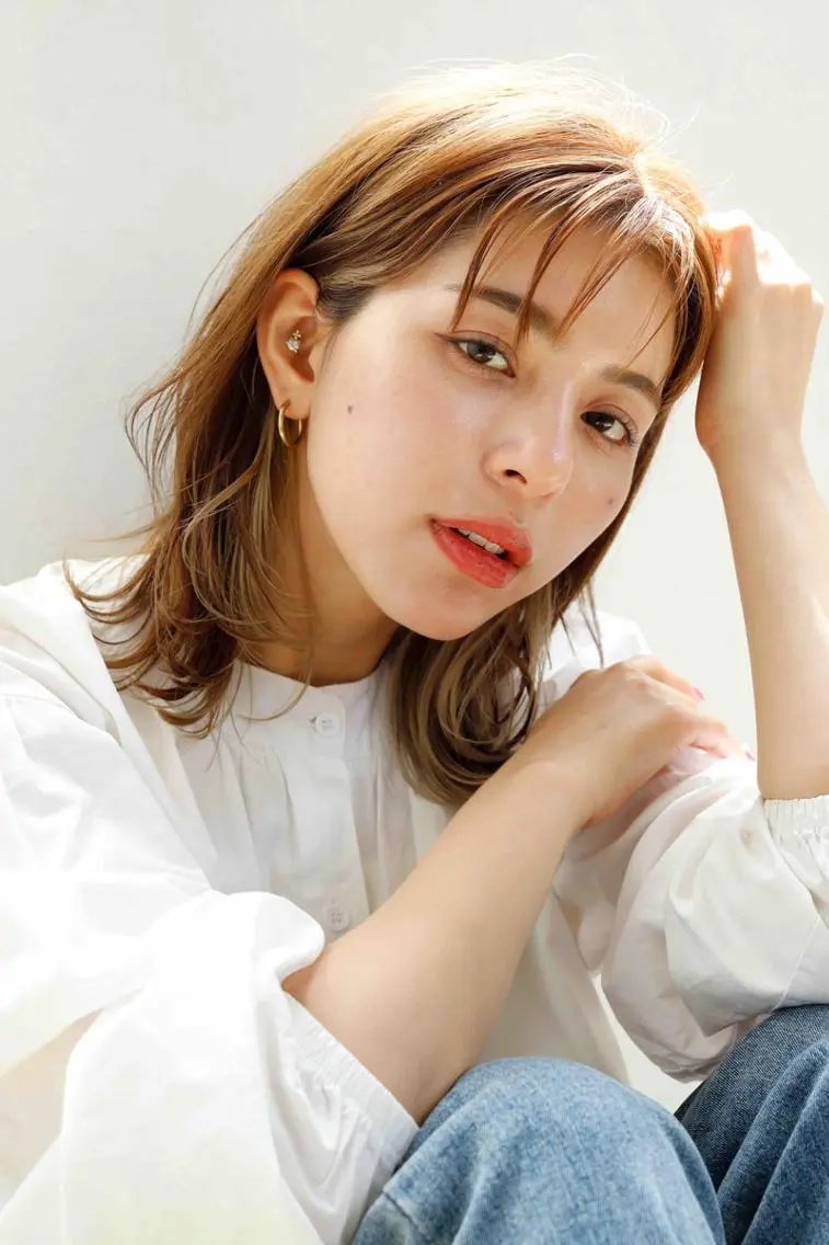 ミディアム カット ヘアカラー トリートメント ROW 札幌のヘアスタイル