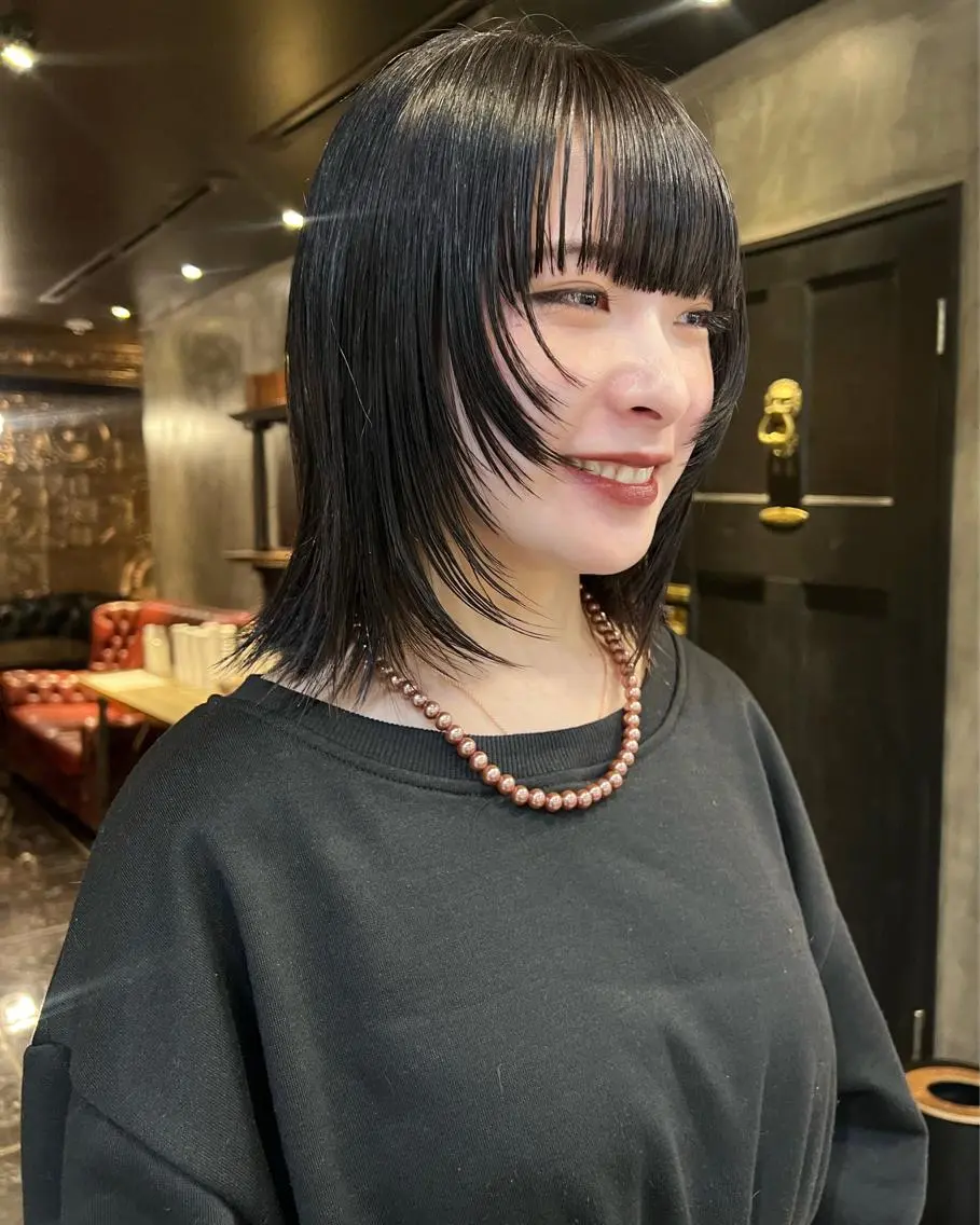 セミロング カラー カット 圧倒的デザイン力 店長🎨RENAのヘアスタイル
