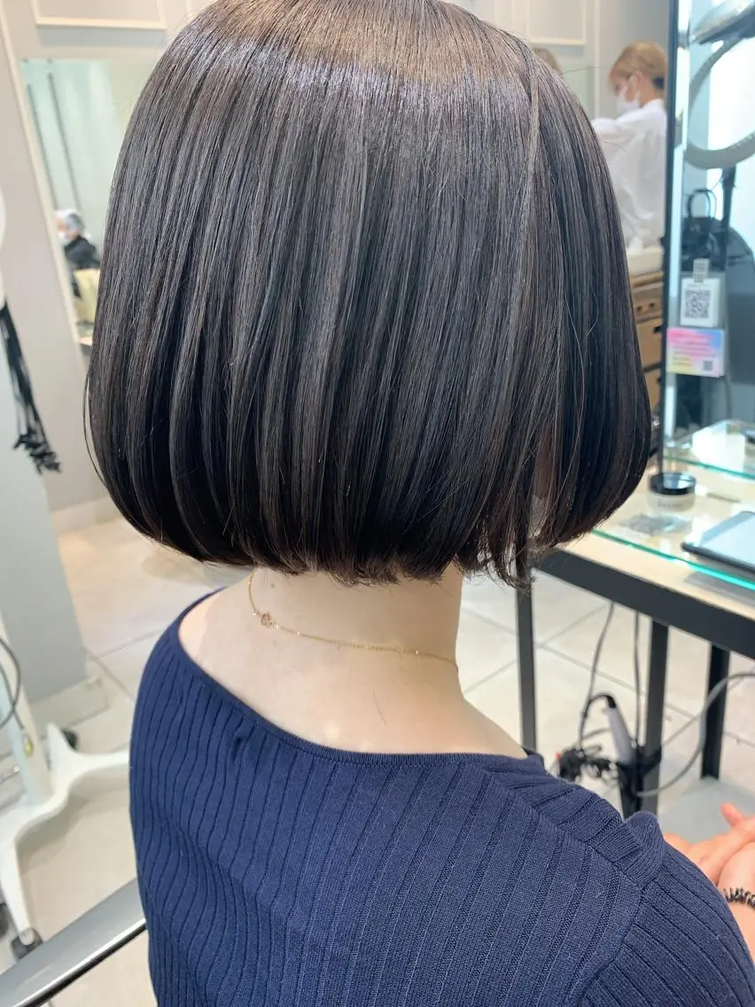 ミディアム カット ヘアカラー 美髪矯正✨🌷関 郁美🌷のヘアスタイル