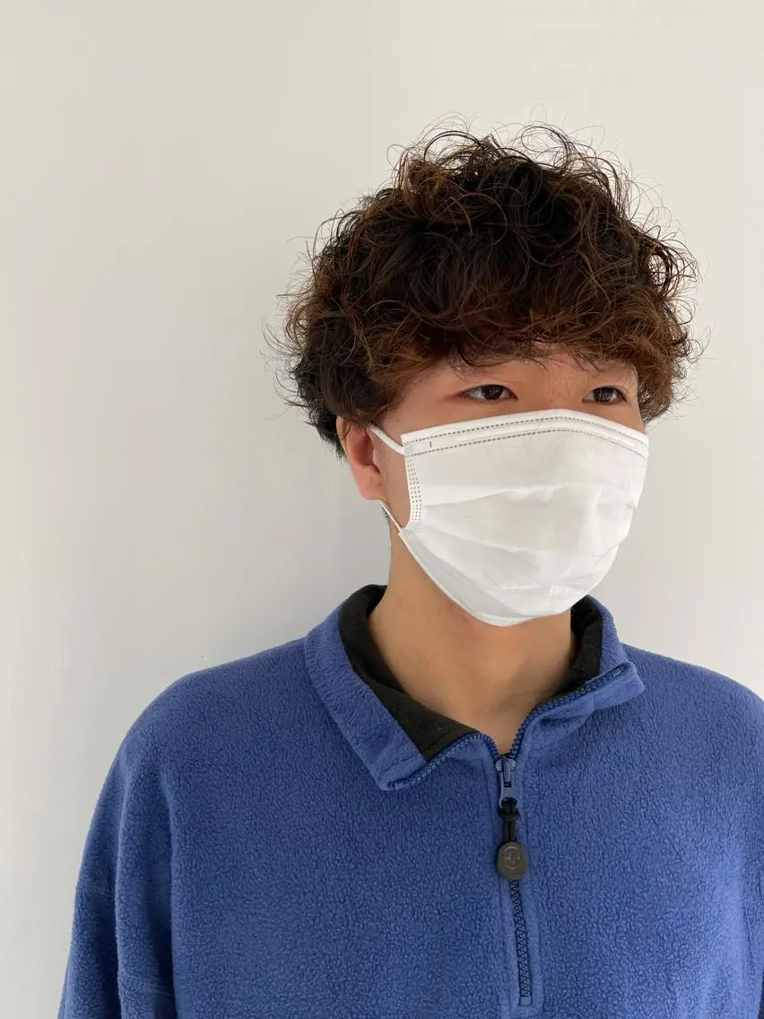 メンズ マッシュ メンズパーマ 竹尾 優斗のヘアスタイル