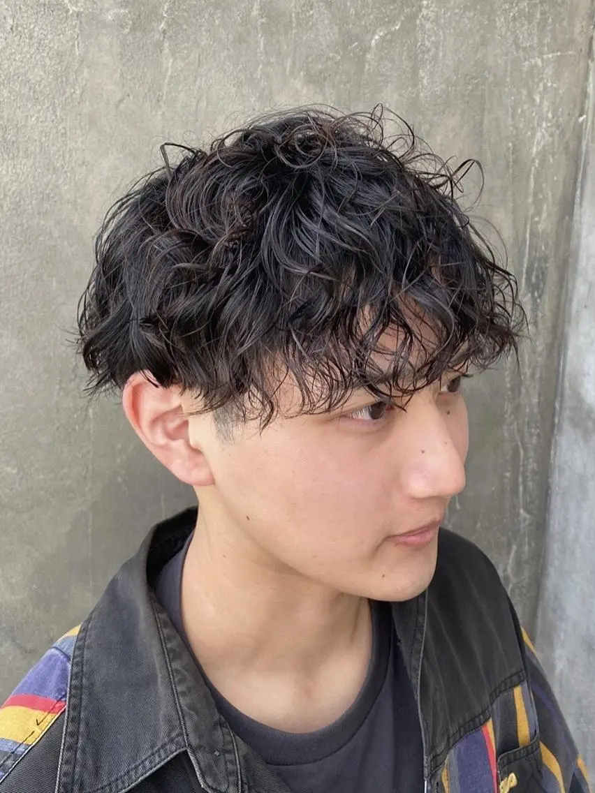 メンズ カット パーマ Nina by Babyloneのヘアスタイル