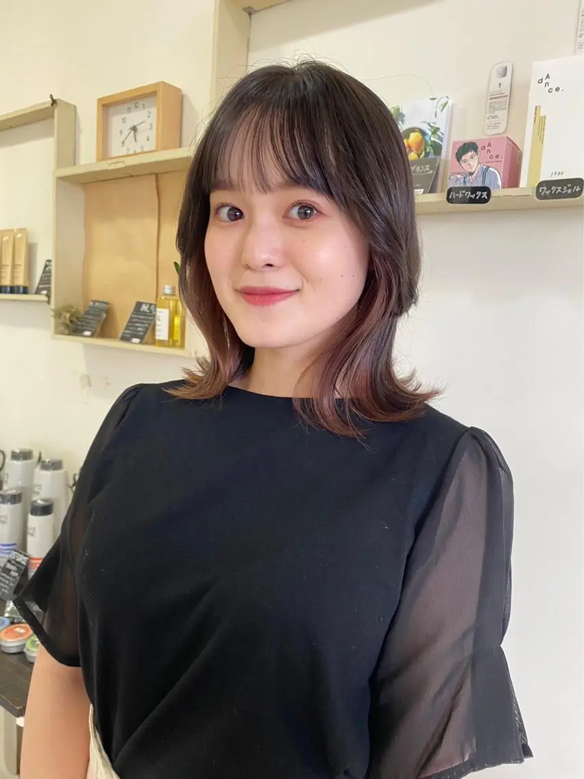 セミロング カラー ヘアカラー ★ 里奈★のヘアスタイル