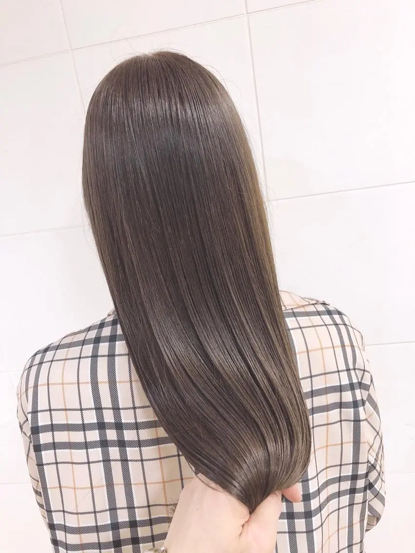 ロング カット 縮毛矯正 トリートメント 大山 亮　　【髪質改善】のヘアスタイル