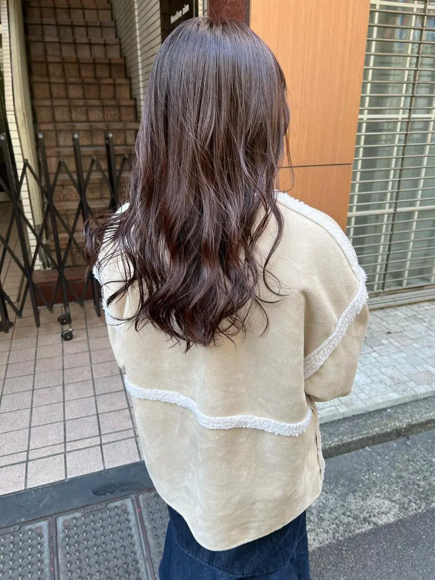 セミロング ヘアカラー トリートメント 🫧髪質改善/縮毛 矯正/RIKOのヘアスタイル