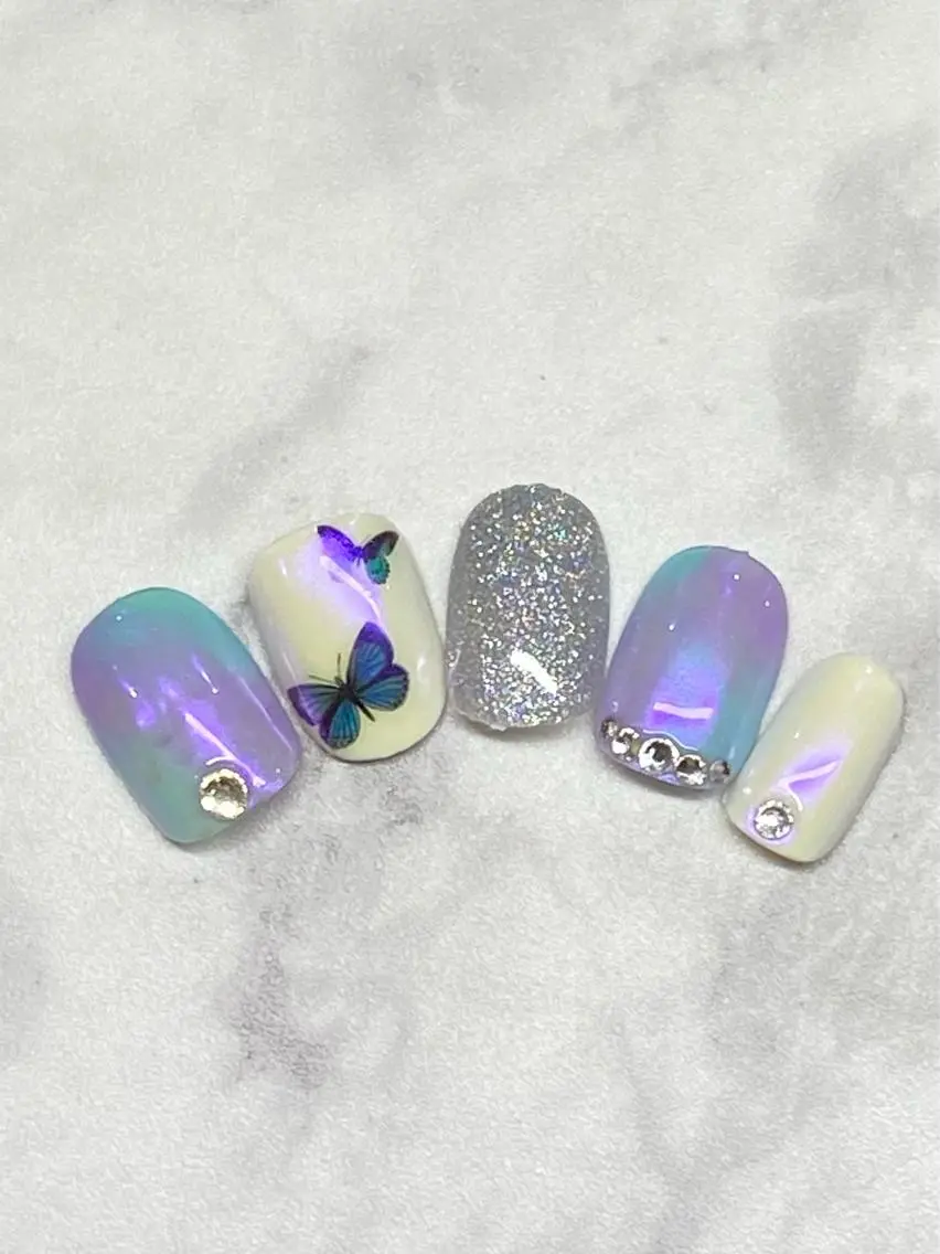 ネイル ジェルネイル 韓国ネイル パラジェル 夏ネイル Nail&eye Belire 新宿のネイルデザイン
