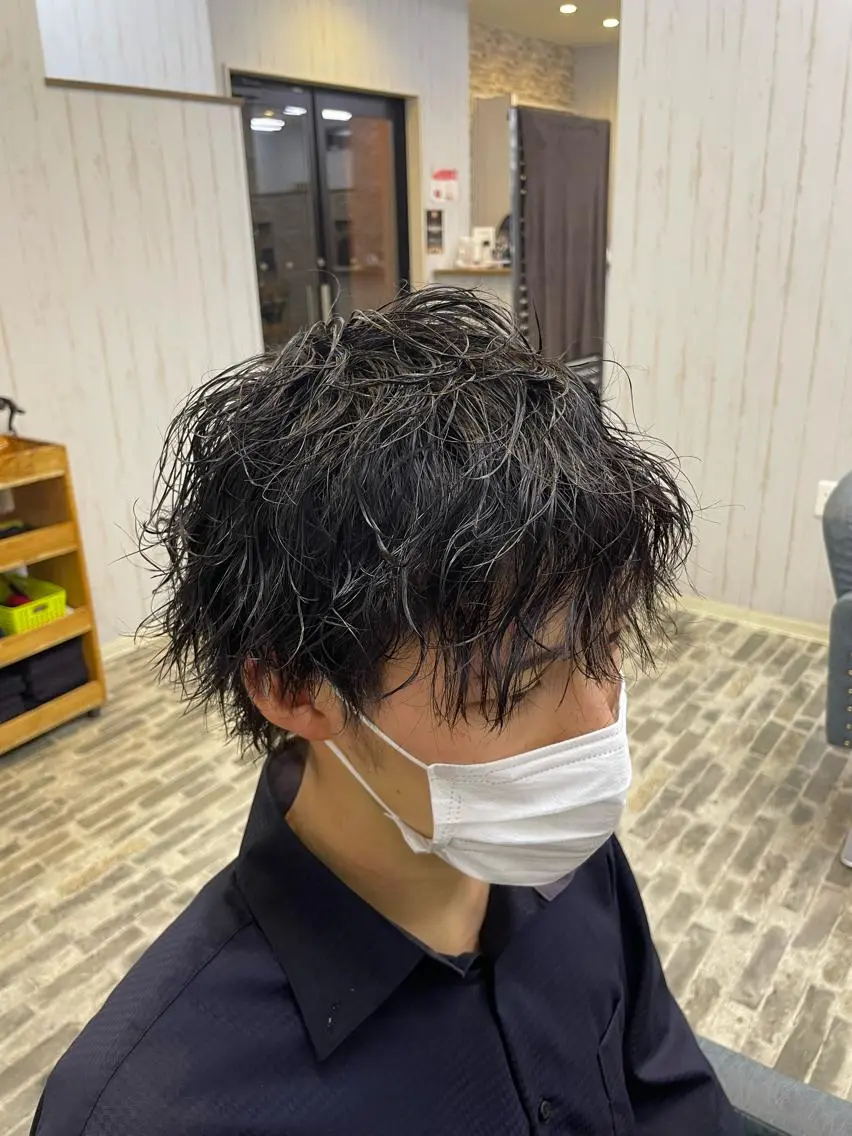 パーマ メンズ メンズパーマ 姫路アンメリーアン ダンのヘアスタイル