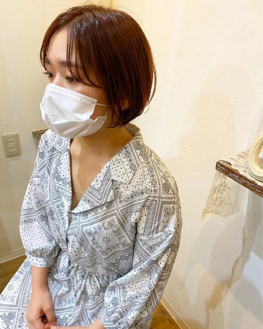 ショート カラー ショートボブ ハンサムショート ボブ ショートヘア うざバング カット ヘアカラー トリートメント 【浜松・豊橋】 ニシモトのヘアスタイル