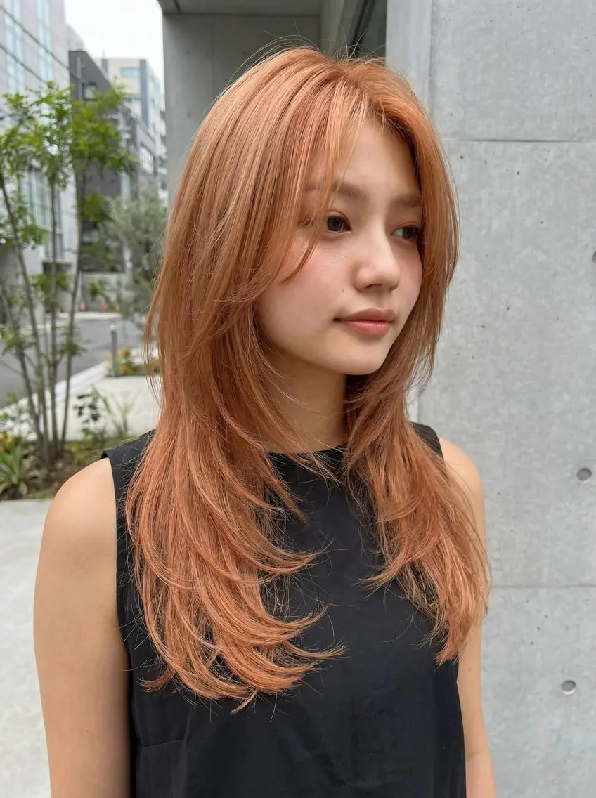 ロング レイヤー/顔周り🌈 韓国特化 ヒトミ☁️のヘアスタイル