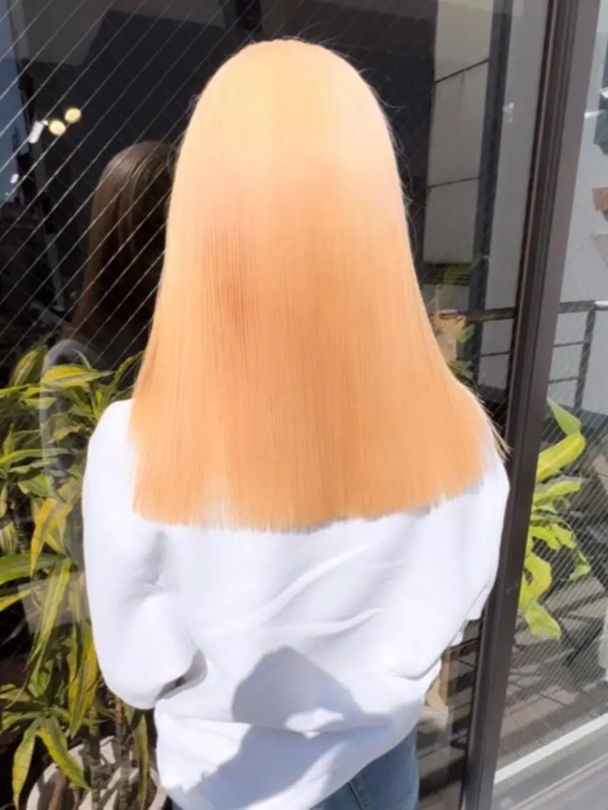 ロング カラー ブリーチ ケアブリーチ ダブルカラー ハイトーンカラー イルミナカラー 🧡色落ちまで2度 楽しめる🧡ヨシキのヘアスタイル
