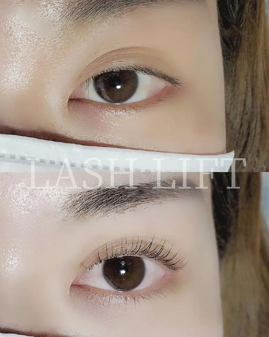 マツエク・マツパ パリジェンヌラッシュリフト LATTE eyelashのマツエク・マツパデザイン