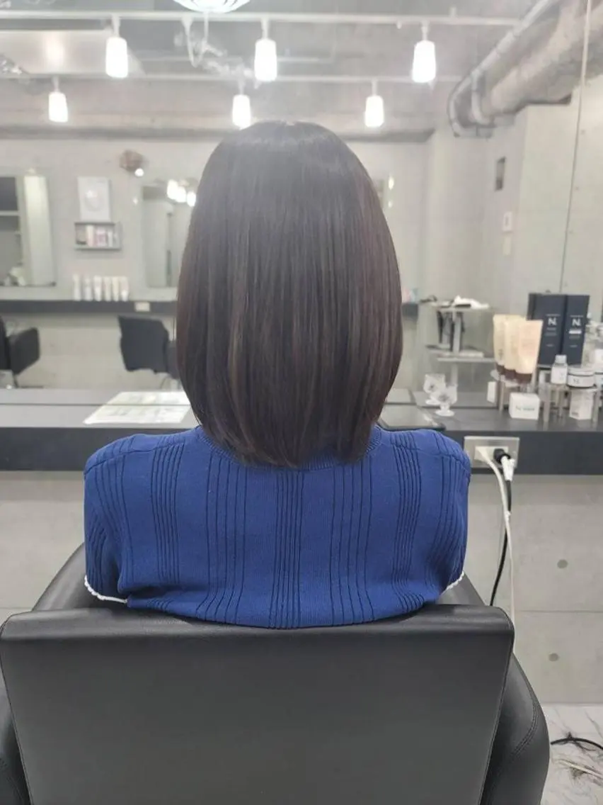 ミディアム ミディアムパーマ ボブ 小顔カット ❇️安達 優心❇️ レイヤー/艶髪特化のヘアスタイル