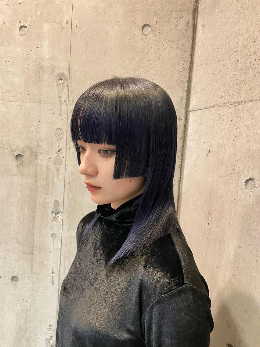 ミディアム カット ヘアカラー トリートメント ︎︎ yoshikiのヘアスタイル