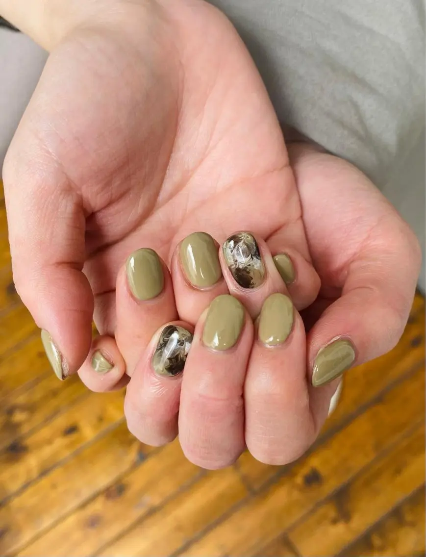 ネイル ピスタチオネイル 錦糸町 mi_nailのネイルデザイン