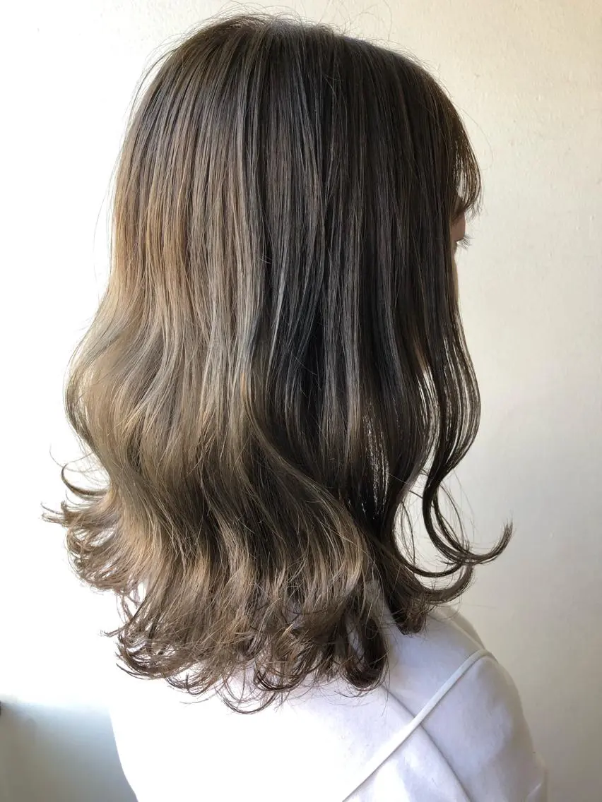 ミディアム カラー ヘアアレンジ 🌻韓国風ヘア🌻 ✨🌷ナナコ🌷のヘアスタイル