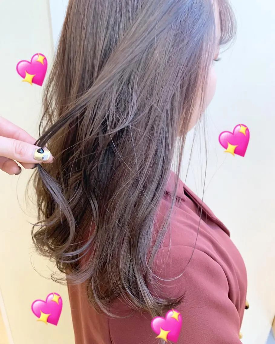 セミロング カラー 新宿駅近♡個室 ♡関口三都季🌜のヘアスタイル
