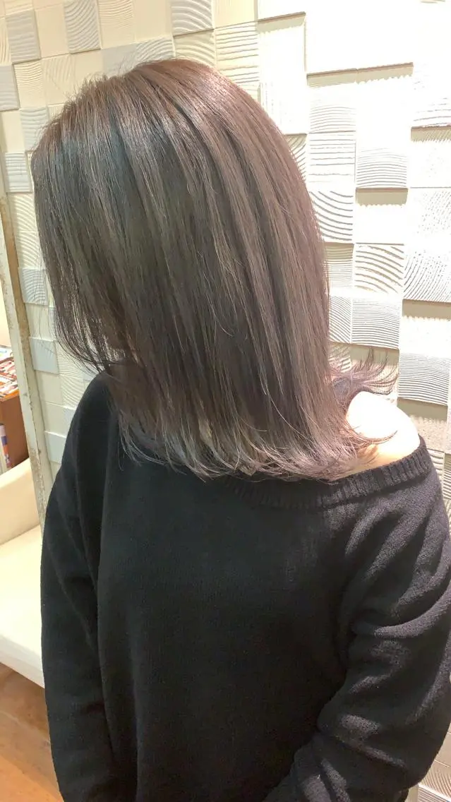 ミディアム カット ヘアカラー 副店長　山本 竜司のヘアスタイル