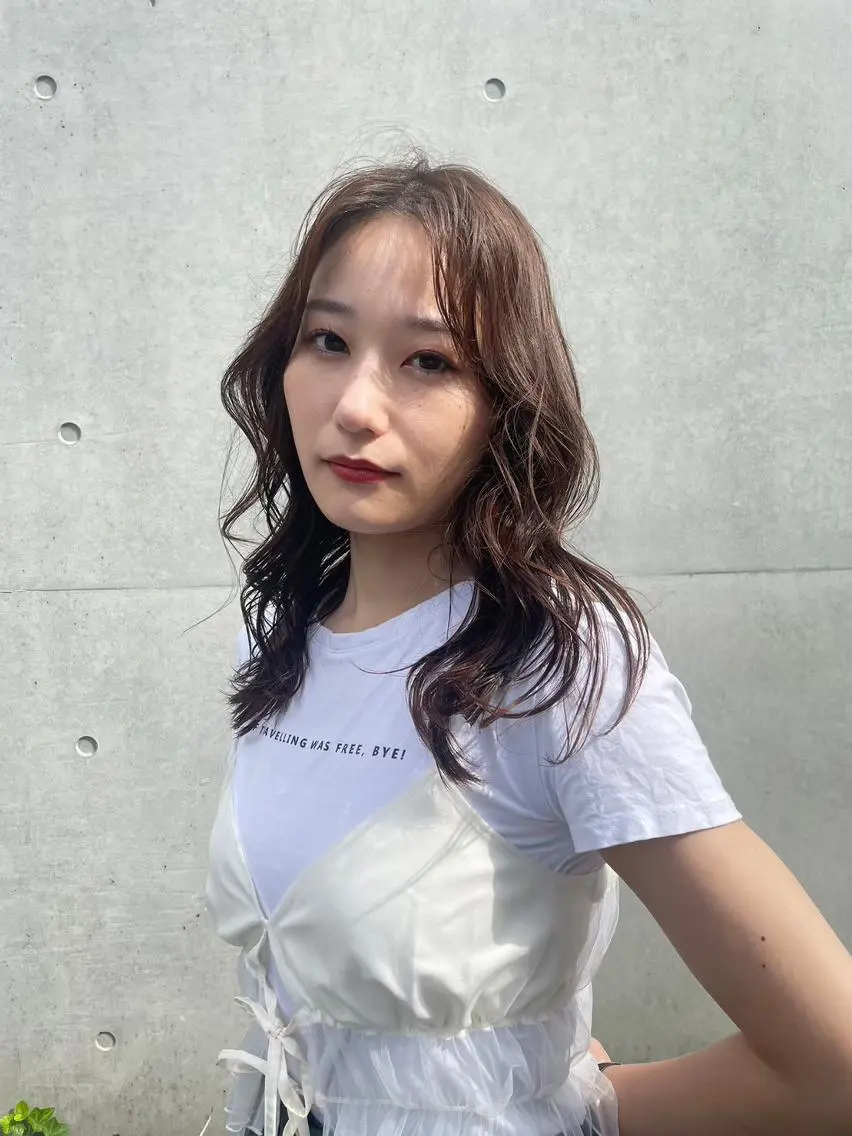 セミロング カラー カット ヘアカラー トリートメント 💚Forest Mirror💚のヘアスタイル