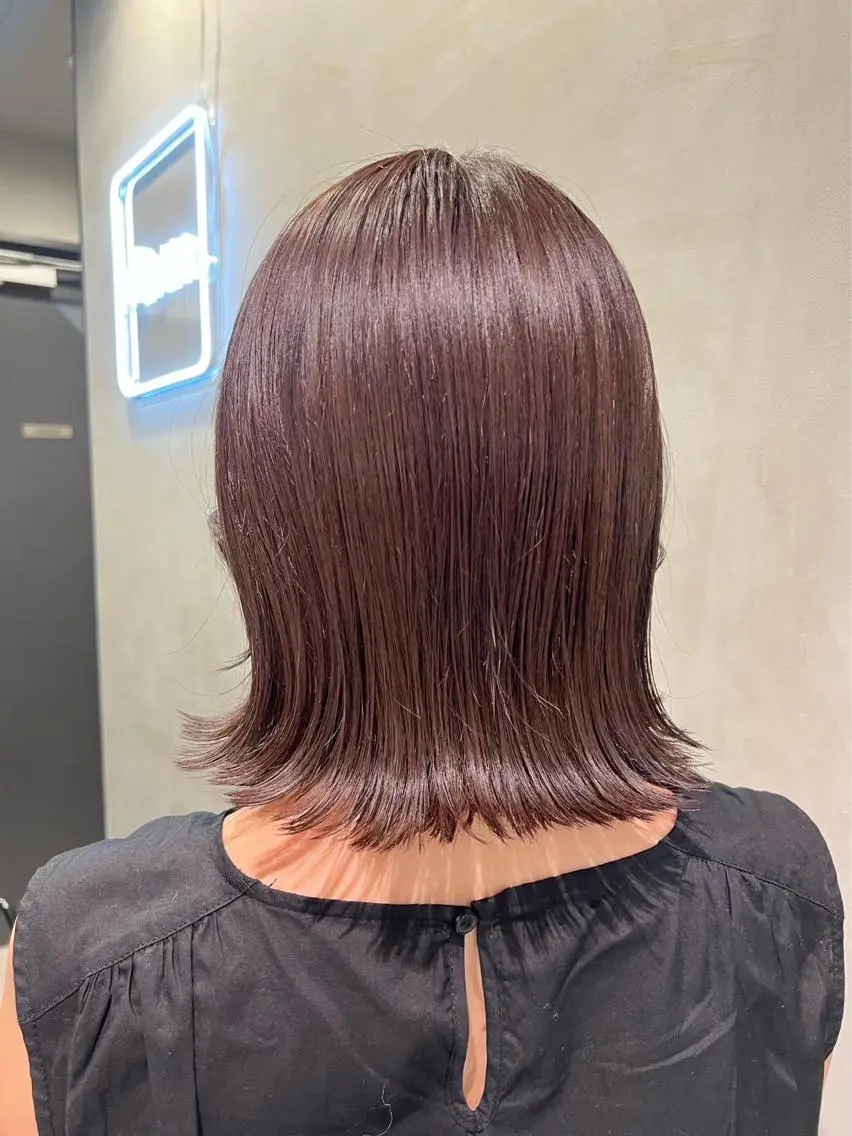 ミディアム メンズ縮毛矯正 ブリーチカラー/まやのヘアスタイル