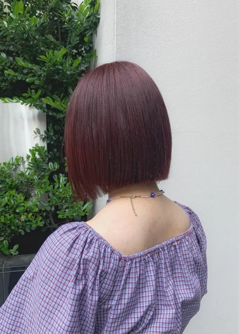 ショート カラー ラベンダーカラー ラベンダーピンク ピンクカラー カット ヘアカラー トリートメント 矢野 晃平のヘアスタイル