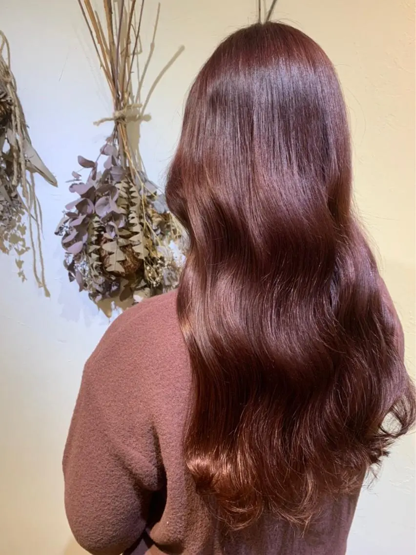 ロング アッシュ トリートメント newi +uta* りさのヘアスタイル