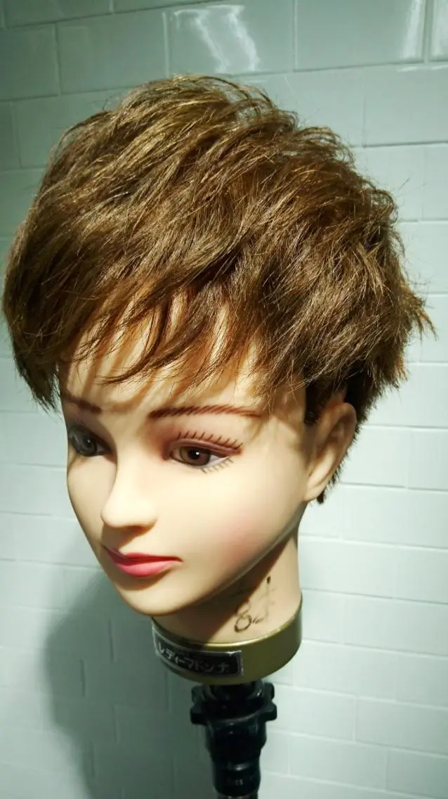 ミディアム パーマ カラー ダブルカラー カット ヘアカラー 宮本 将也のヘアスタイル