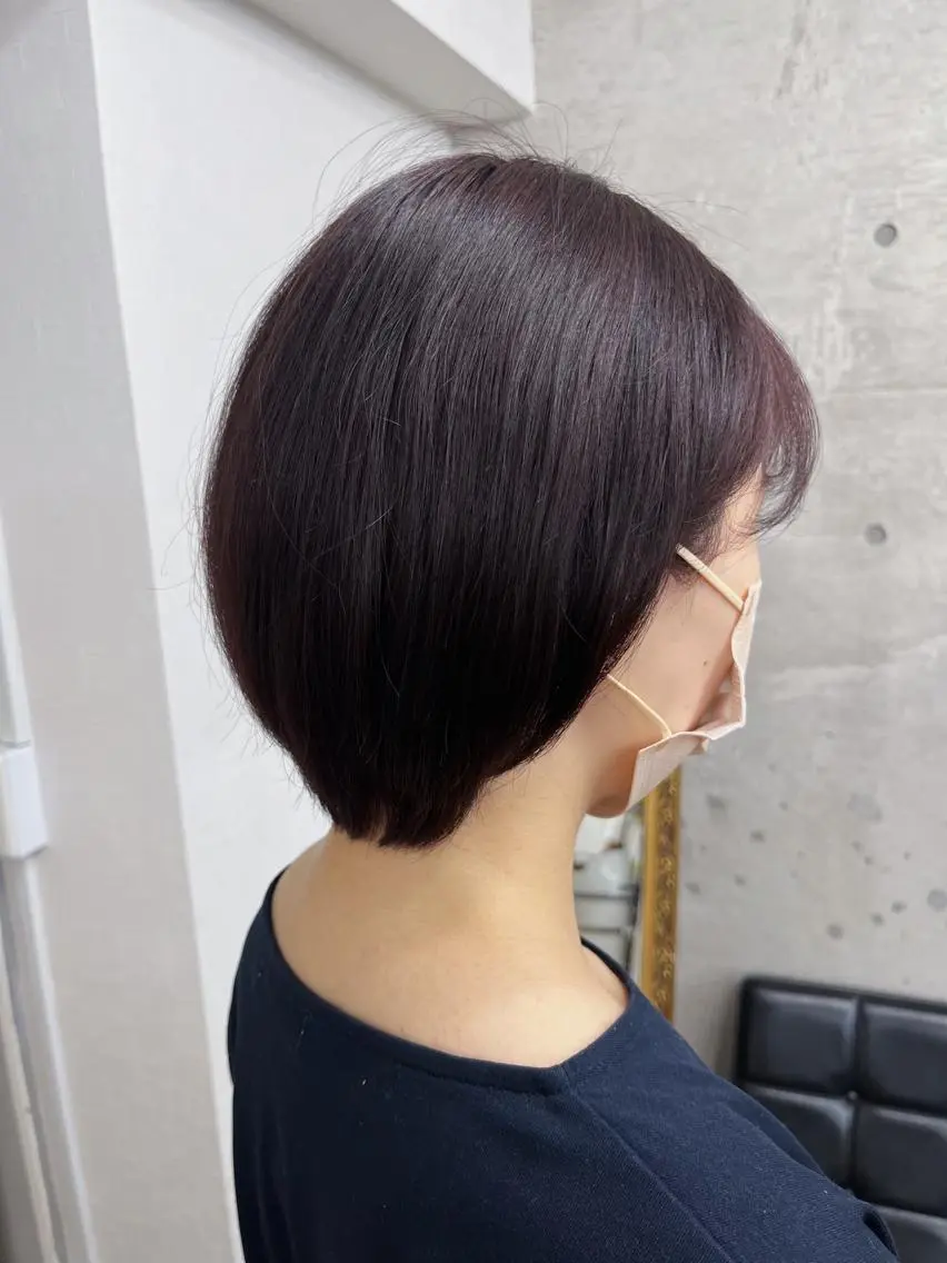 ショート パープルカラー ショートヘア MeL 横浜/ MIHOのヘアスタイル