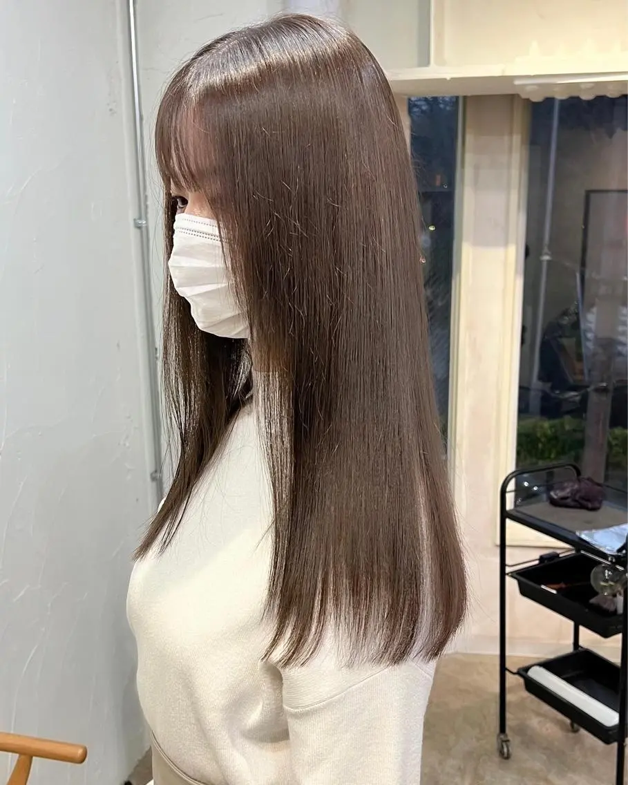 カラー ヘアカラー ✨ブリーチなしカラー ×髪質改善✨松村 潤のヘアスタイル