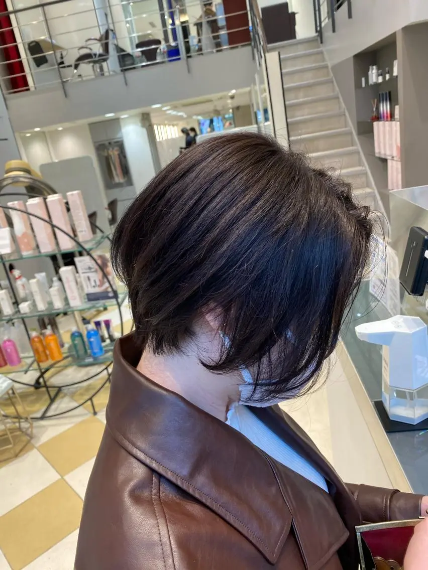 ショート カラー ショートボブ ボブ ショートヘア トリートメント ヘアセット 💜髪質改善美髪💜 星野清光のヘアスタイル